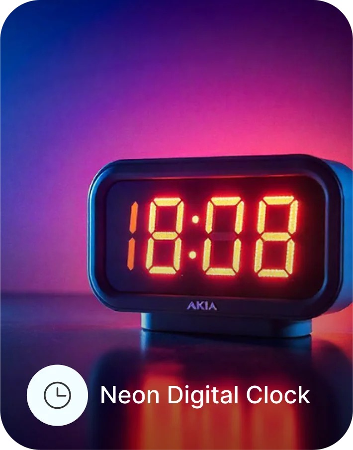 neon-digital-clock